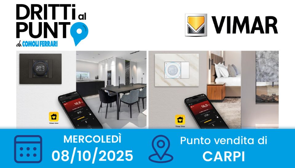 Sei un impiantista? Partecipa a “Dritti al Punto” con Vimar