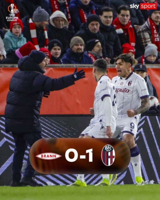 Il Bologna “gela” il Brann con il solito eurogol di Castro