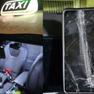 Litiga con un tassista e gli danneggia smartphone e parabrezza