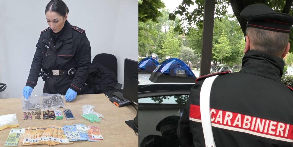 Droga e coltello nello zaino, 30enne arrestato in un parco