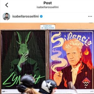 Isabella Rossellini omaggia sui social i poster di Cheap Festival