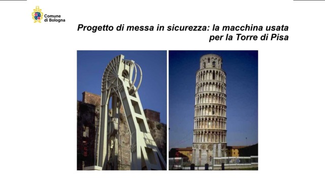 Garisenda, stanziati i fondi per la fase di montaggio dei tralicci