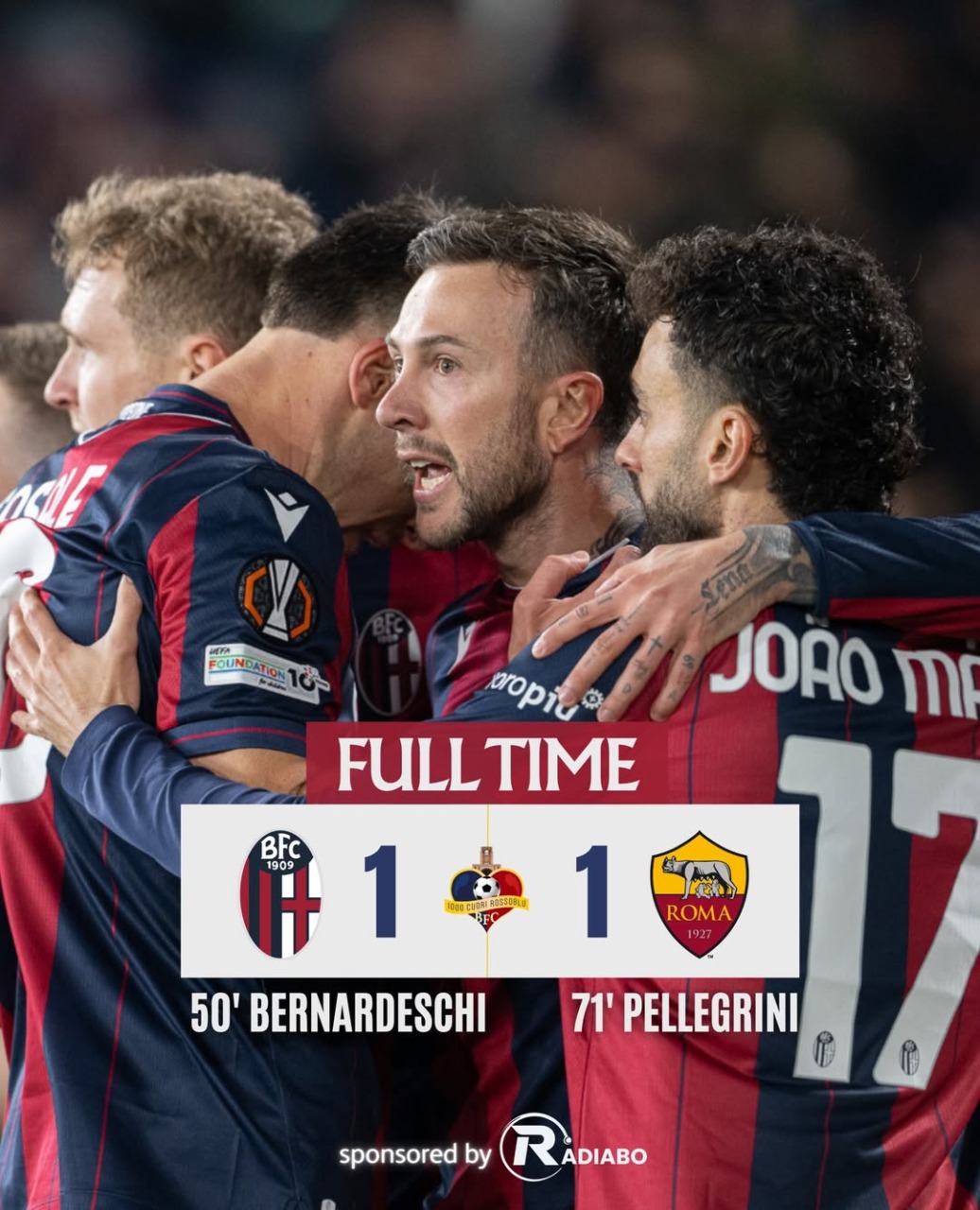 Bologna-Malen: 1-1. La Roma pareggia al Dall’Ara nonostante la netta superiorità rossoblù