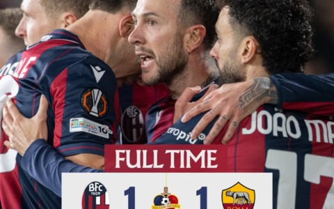 Bologna-Malen: 1-1. La Roma pareggia al Dall’Ara nonostante la netta superiorità rossoblù