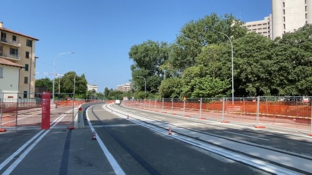 Et voilà, pronto il primo tratto della linea rossa