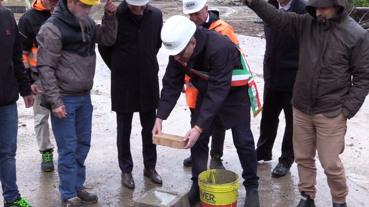 Ex Cierrebi: posata la prima pietra del nuovo impianto sportivo GOfit