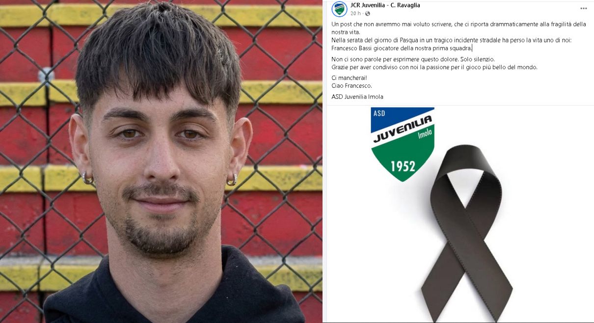 Calciatore 21enne muore in un incidente in A14, giocava nella Juvenilia a Imola