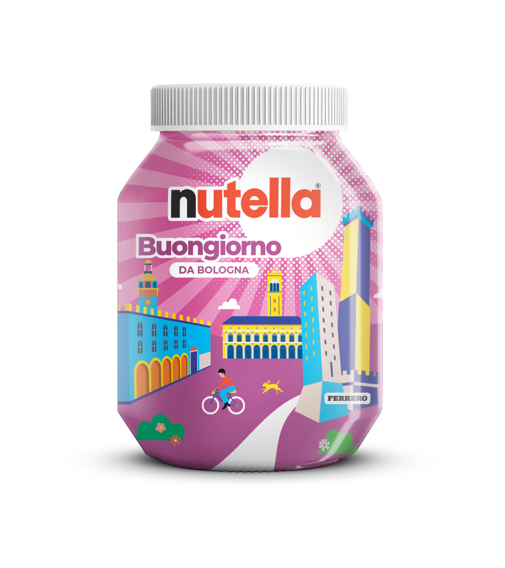 Bologna nel vasetto di “Nutella buongiorno”