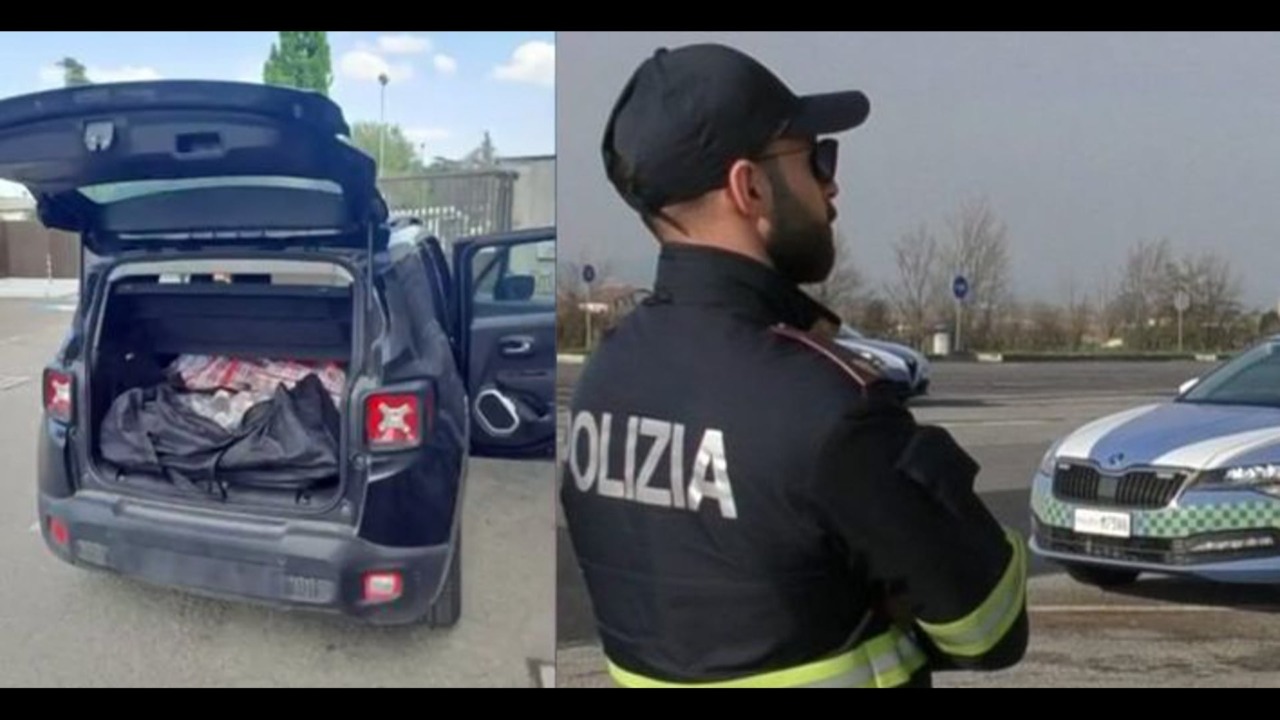 Guida ubriaco e ha in macchina 176 kg di hascisc, arrestato dalla Polstrada