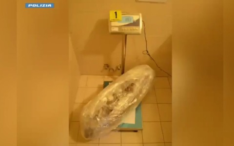 10 kg di marijuana nel sacco da boxe: corriere della droga arrestato dalla Polizia