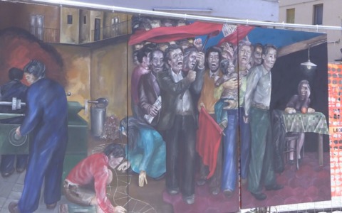 “In cantieri d’arte di Corticella”, la mostra lungo i binari del tram