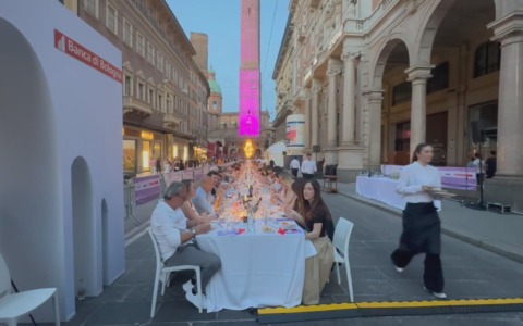 In 800 seduti a tavola sotto le Due Torri per “B.Great – Intelligenza Alimentare”