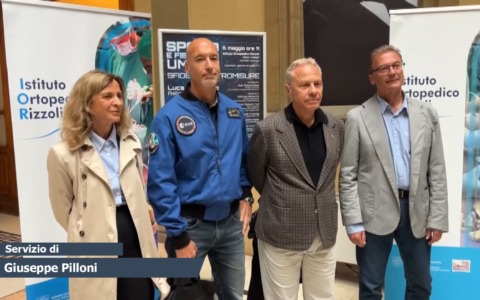 L’astronauta dell’Agenzia Spaziale Europea Luca Parmitano al Rizzoli