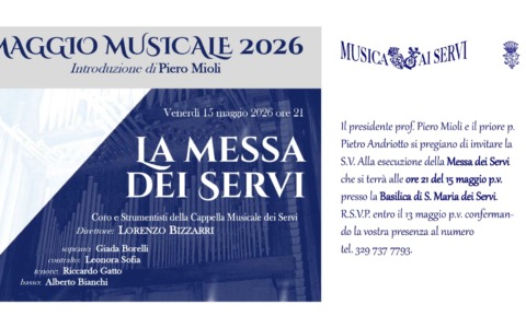La Messa dei Servi giovedì 15 alle 21.00