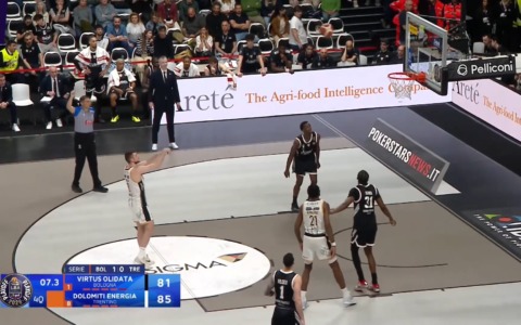 La Virtus perde di 3 con Trento ed ora siamo 1-1