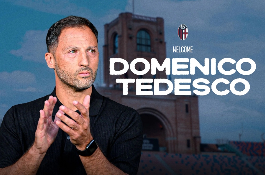 Domenico Tedesco nuovo allenatore del Bologna. L’annuncio del club