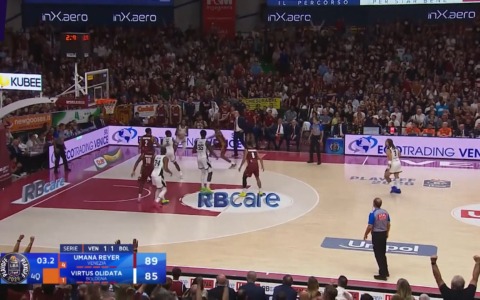 La Virtus è sotto 2-1 e non può più perdere