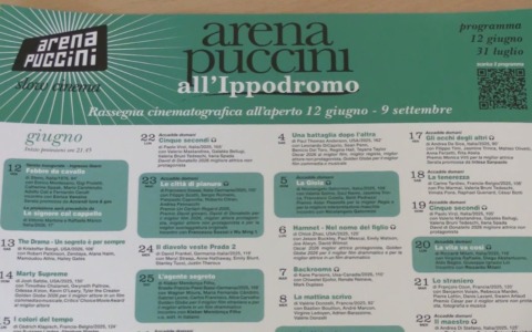 La rassegna cinematografica estiva dell’Arena Puccini nella cornice dell’Ippodromo