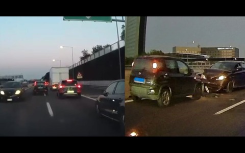 Tangenziale di Bologna: auto contromano e scontro frontale, due feriti