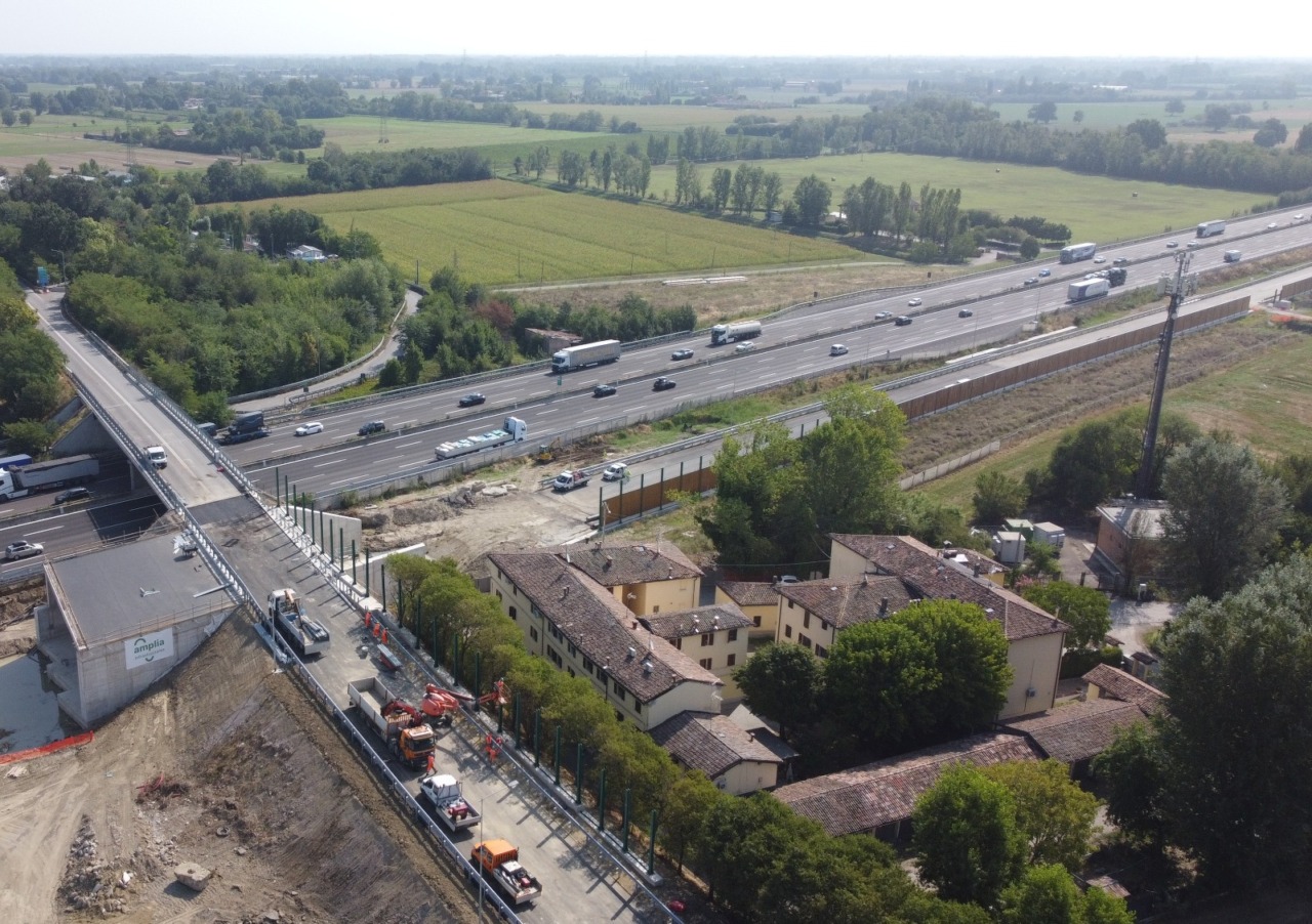 Complanarina di Modena, Autostrade per l’Italia conclude in anticipo i lavori per il nuovo sottopasso