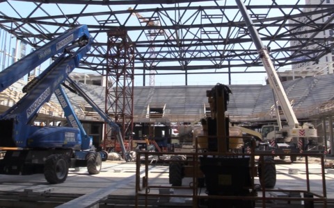 Dal basket ai concerti: ecco Unipol Hall, in Fiera proseguono i lavori: ‘Padiglione pronto a fine ottobre’