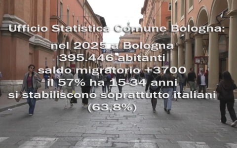 A Bologna 395mila abitanti, con un saldo migratorio di +3700