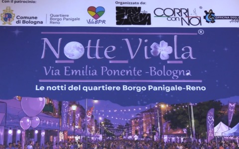 Il ritorno della ‘Notte Viola’ in via Emilia Ponente: sabato 18 luglio dalle 20.00 fino a mezzanotte