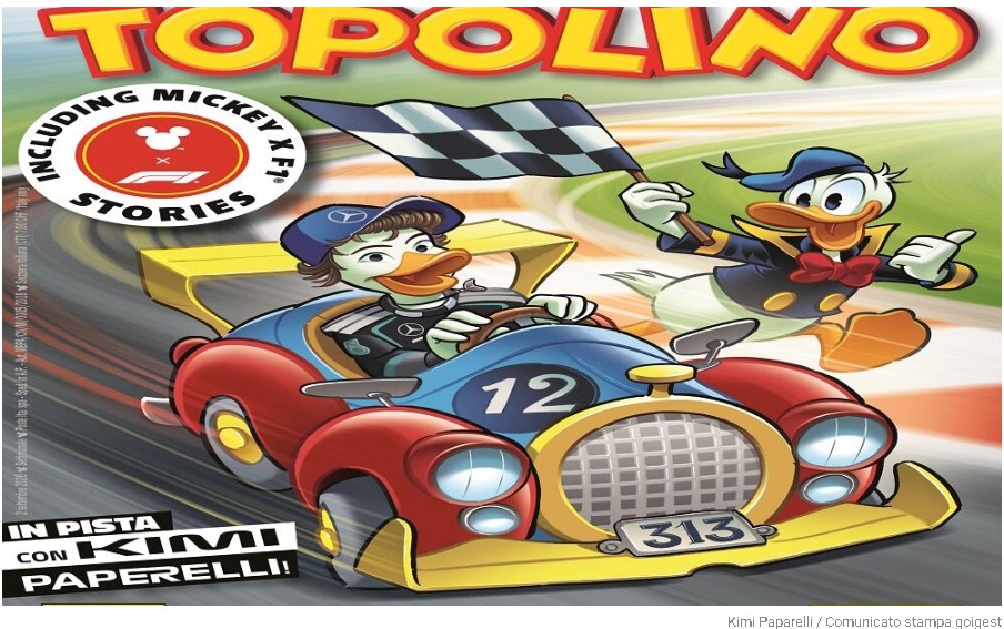 Kimi Antonelli diventa…Kimi Paperelli. La Disney sbarca in F1 e, per il fumetto, sceglie il pilota bolognese