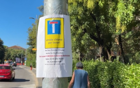 Lavori tram in via San Donato: strada chiusa e rumori notturni