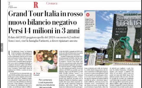 Non decolla, anzi, affonda, Grand Tour Italia. E noi lo avevamo detto