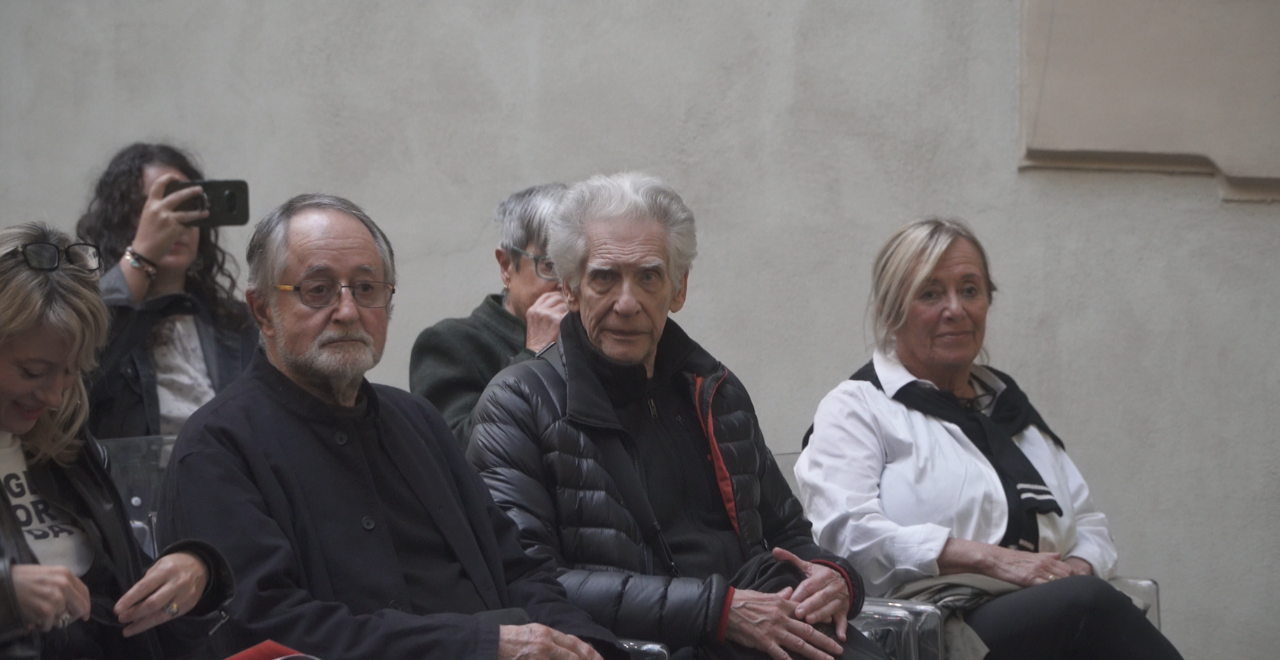 Visita a sorpresa a Bologna del regista canadese David Cronenberg