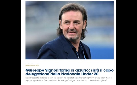 Beppe Signori torna in nazionale