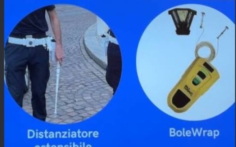 Polizia locale: in arrivo 145 distanziatori estensibili “per l’autotutela personale”