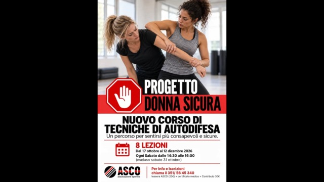 E’ tornato “Progetto donna sicura”, ovvero le arti marziali come autodifesa