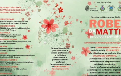 Ecco “Robe da Matti”, un ciclo di conferenze dedicate ai temi della psicologia